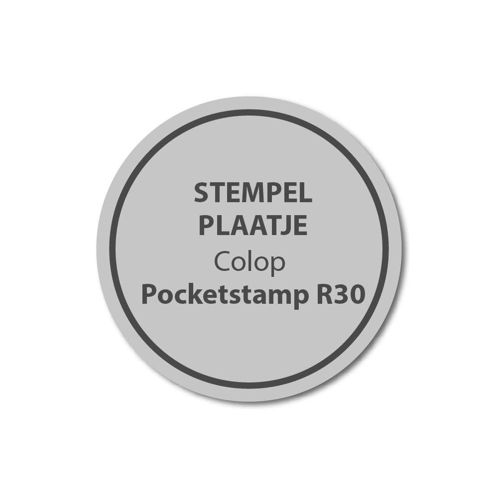 Tekstplaatje Colop Pocket Stempel R30