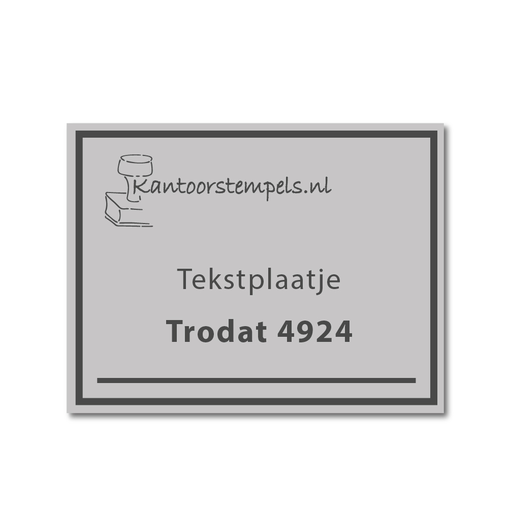 Stempelplaat Trodat Printy 4924