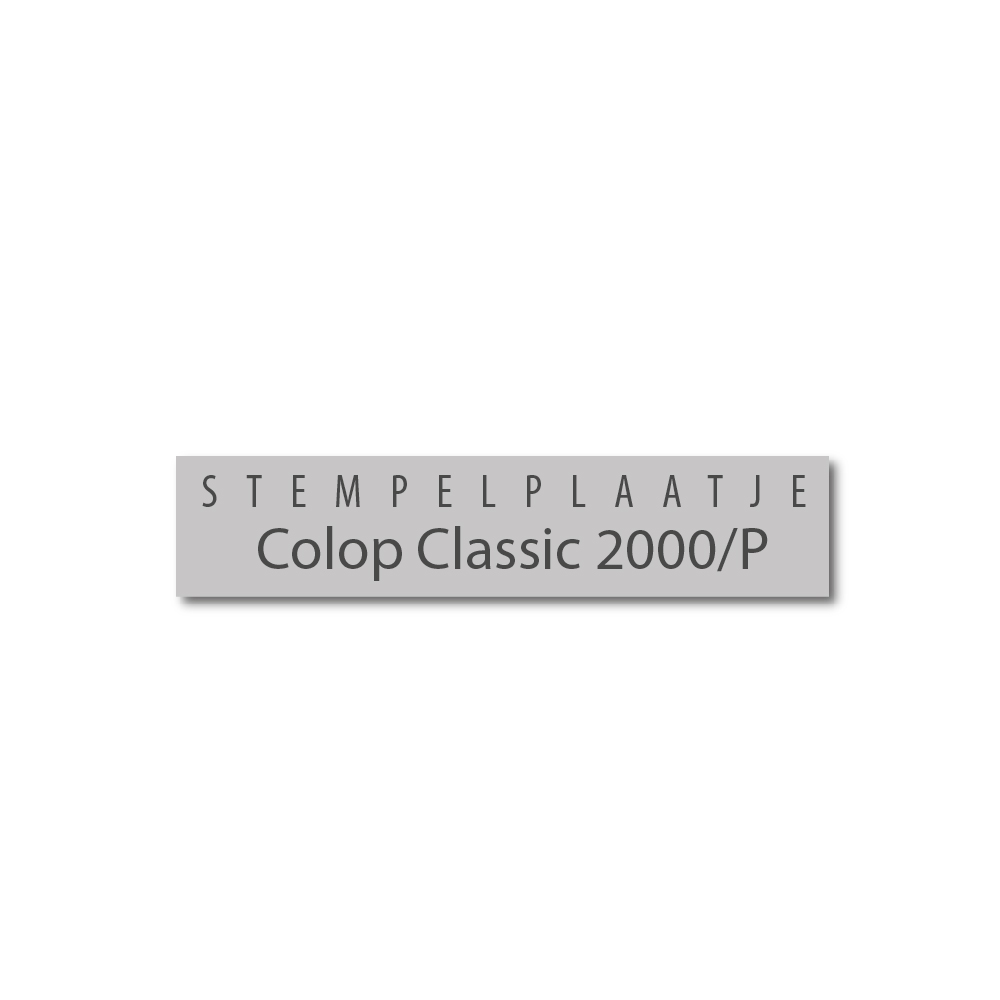 Tekstplaatje Colop Classic 2000/PD
