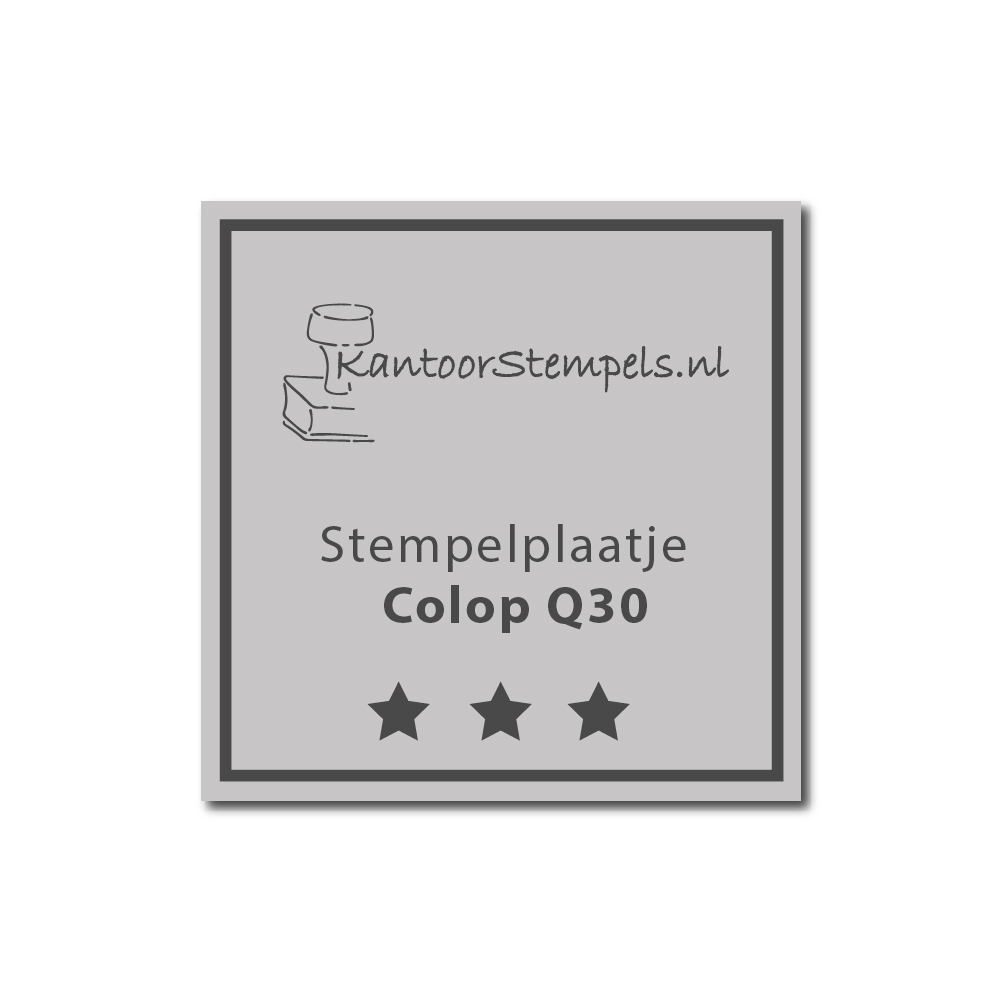 Tekstplaatje Colop Printer Q 30
