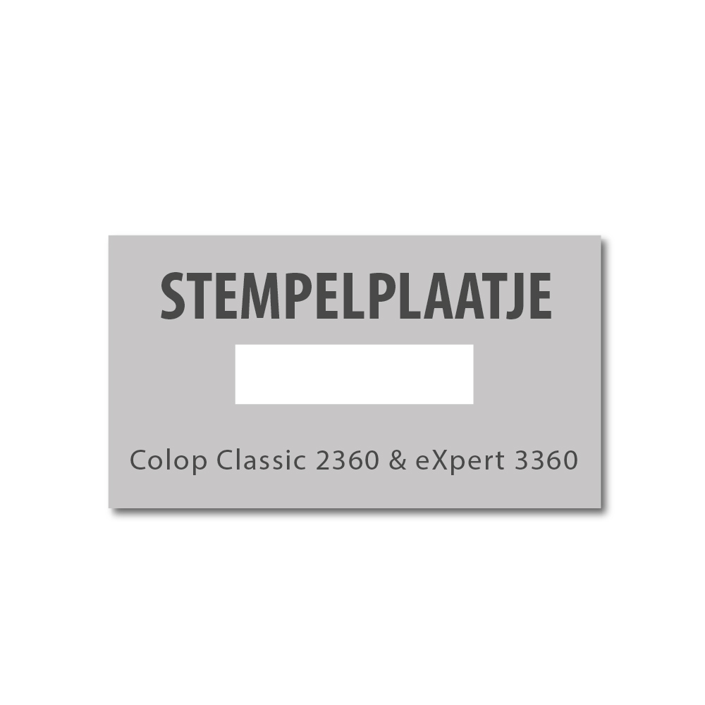 Tekstplaatje Colop Classic 2360 / eXpert 3360