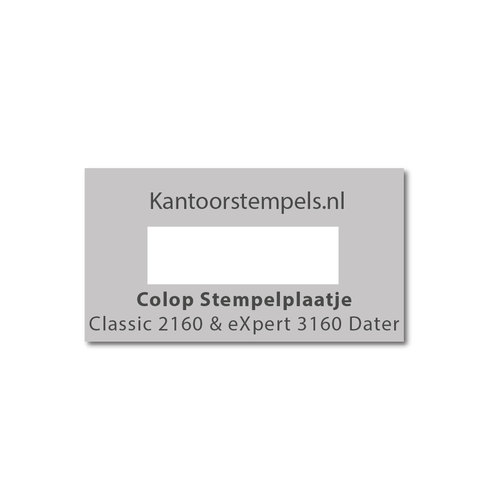 Tekstplaatje Colop Classic 2160 / eXpert 3160