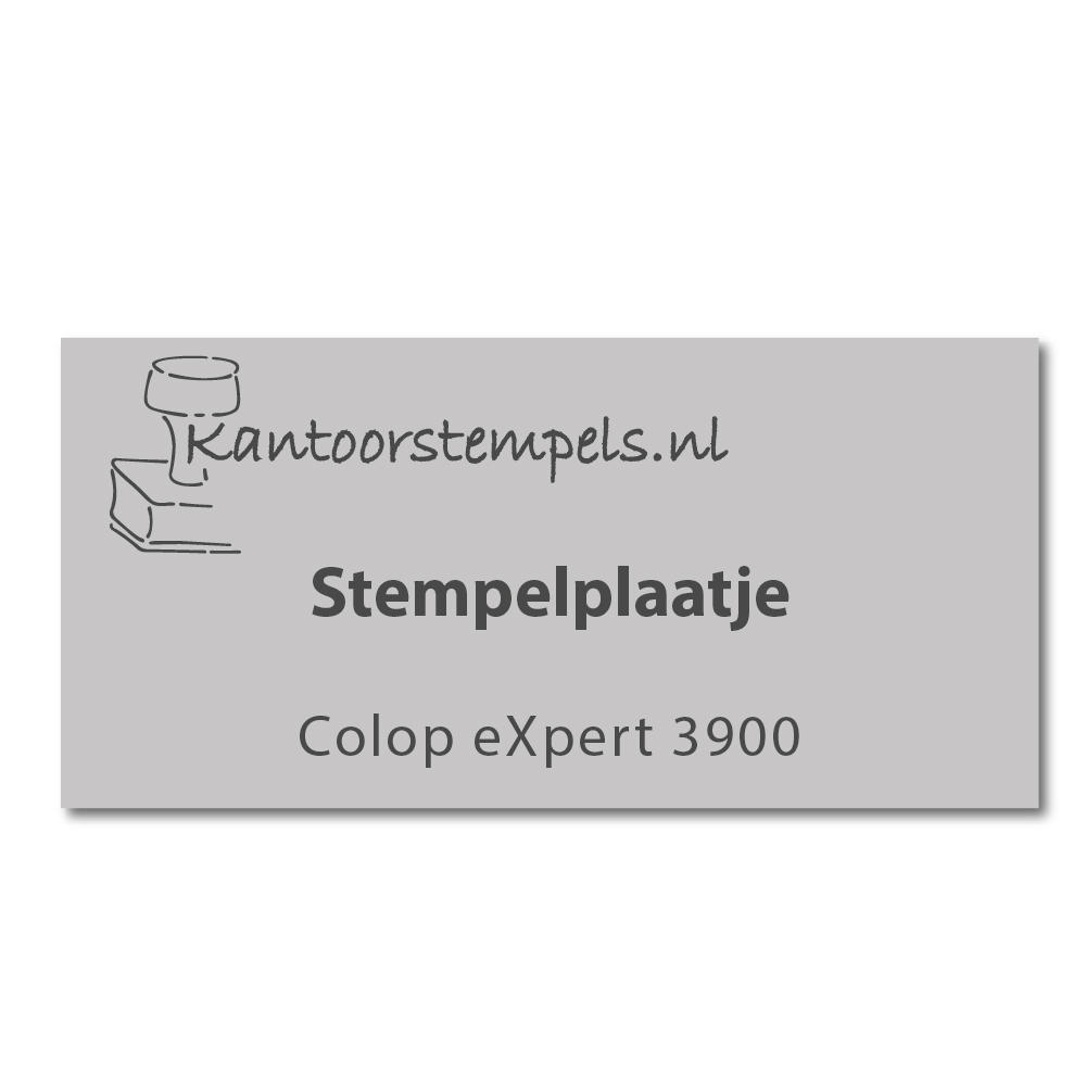 Tekstplaatje Colop eXpert 3900
