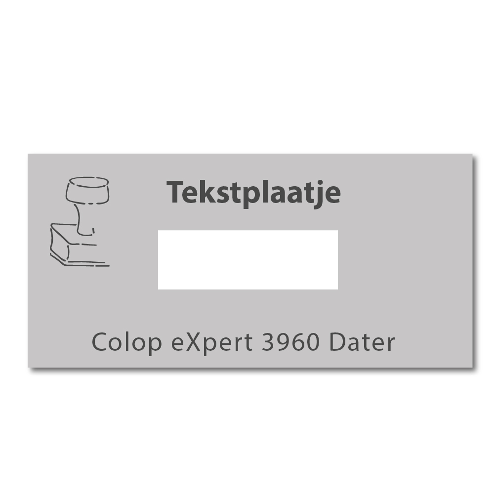 Tekstplaatje Colop eXpert 3960