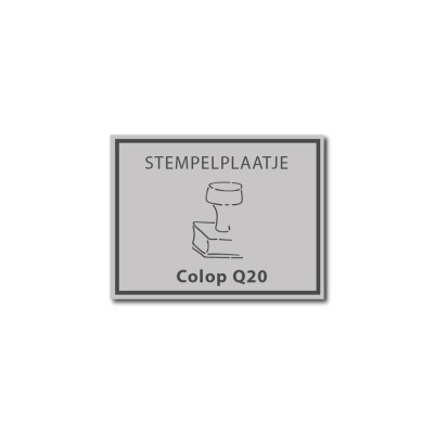 Tekstplaatje Colop Printer Q20 | Kantoorstempels.be