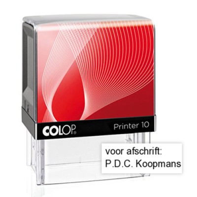 Colop printer 10 deurwaarder stempel