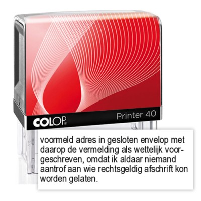 Colop Printer 40 Deurwaarder