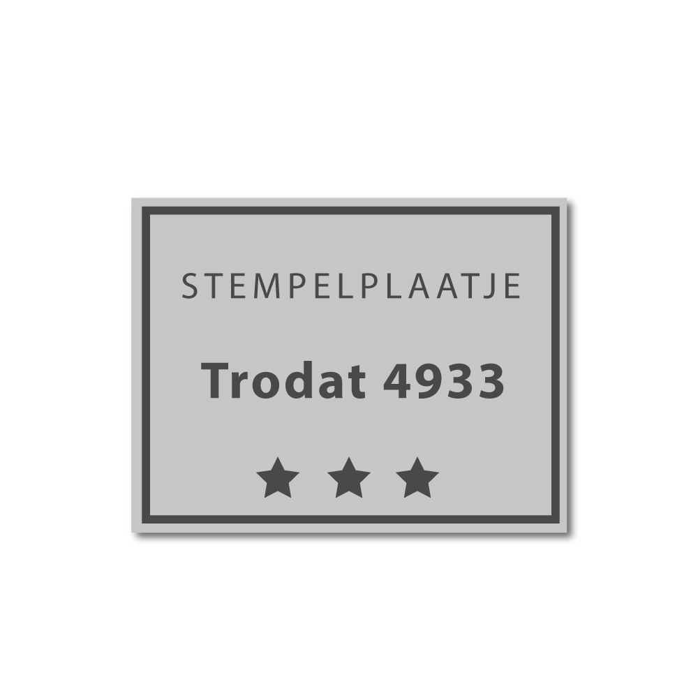 Stempelplaatje Trodat Printy 4933