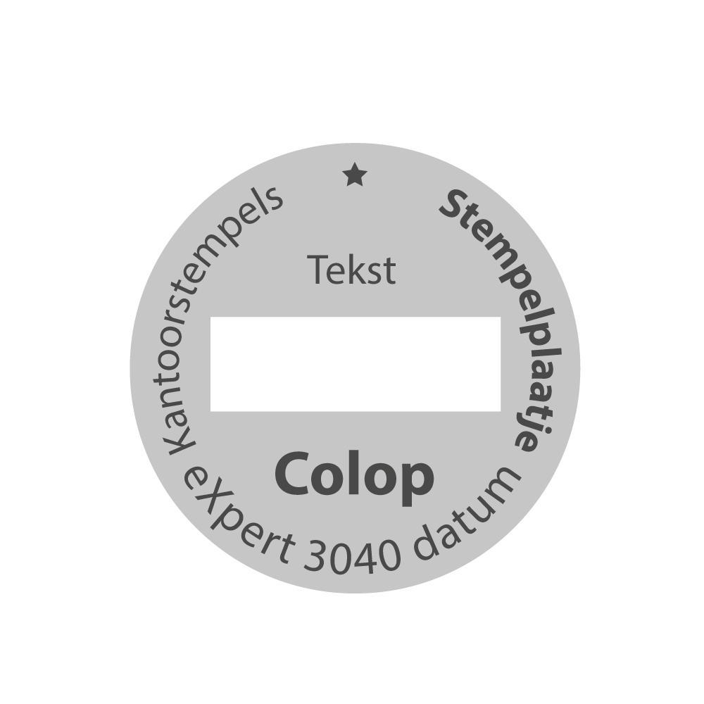 Stempelplaatje Colop eXpert 3040 datum