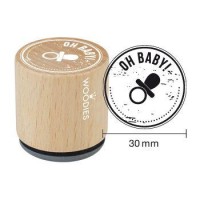 Geboorte stempel Houten handstempel "Woodies" | Oh Baby