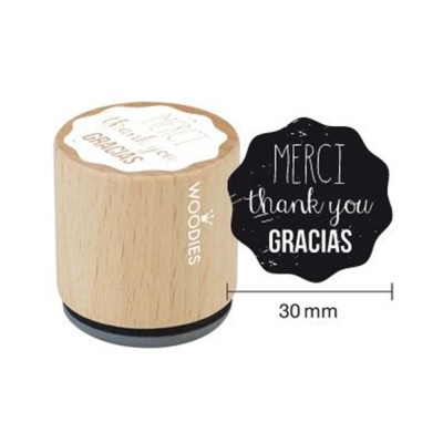 Houten handstempel "Woodies" | Merci