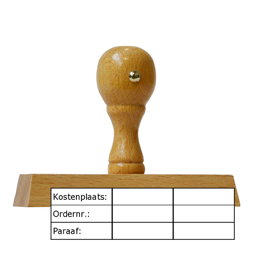 Handstempel 100x30 mm boekhouding