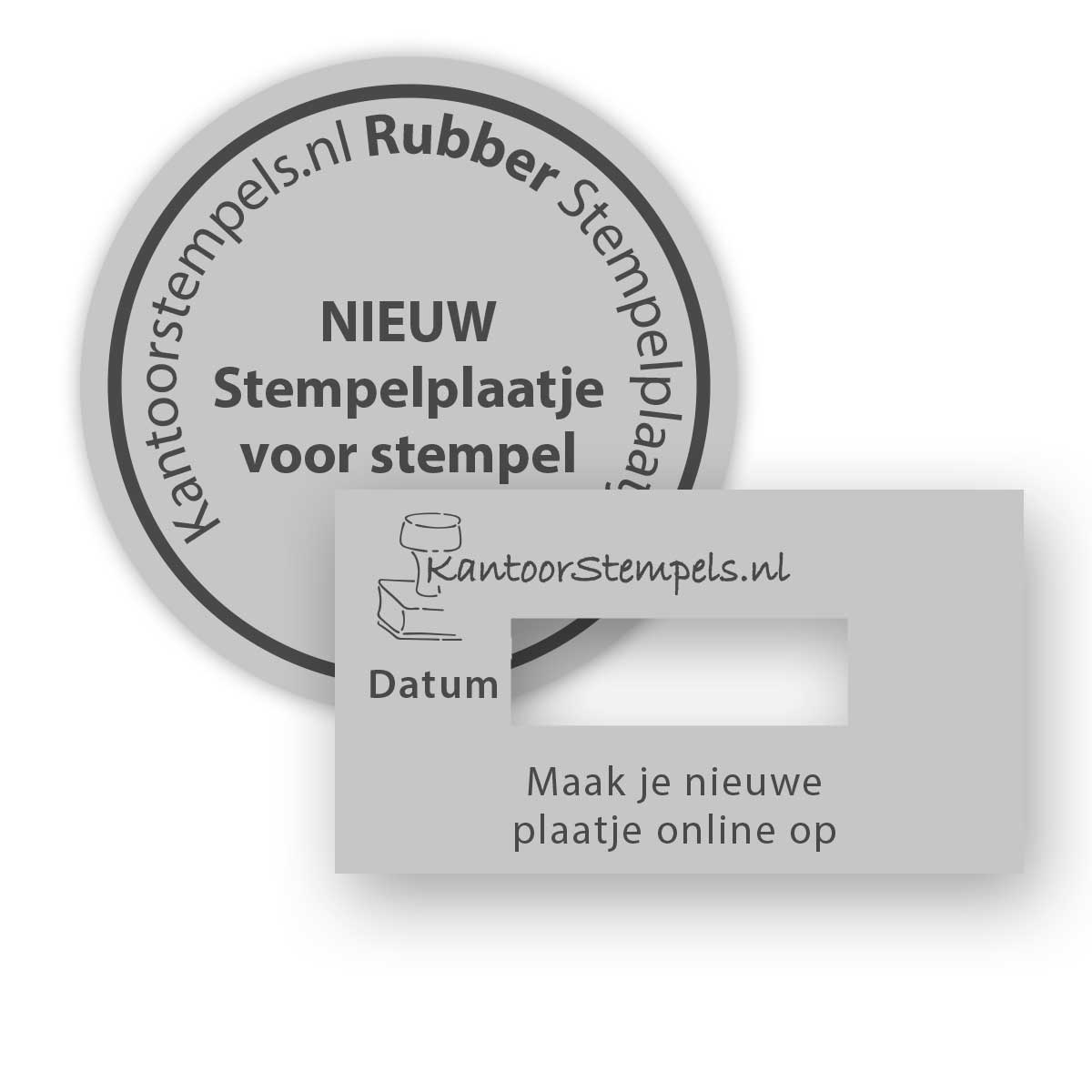 Losse stempelplaatjes | Kantoorstempels.be