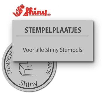Shiny tekstplaatjes | Kantoorstempels.be
