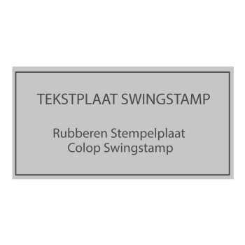 Swing stempels tekstplaten | Kantoorstempels.be