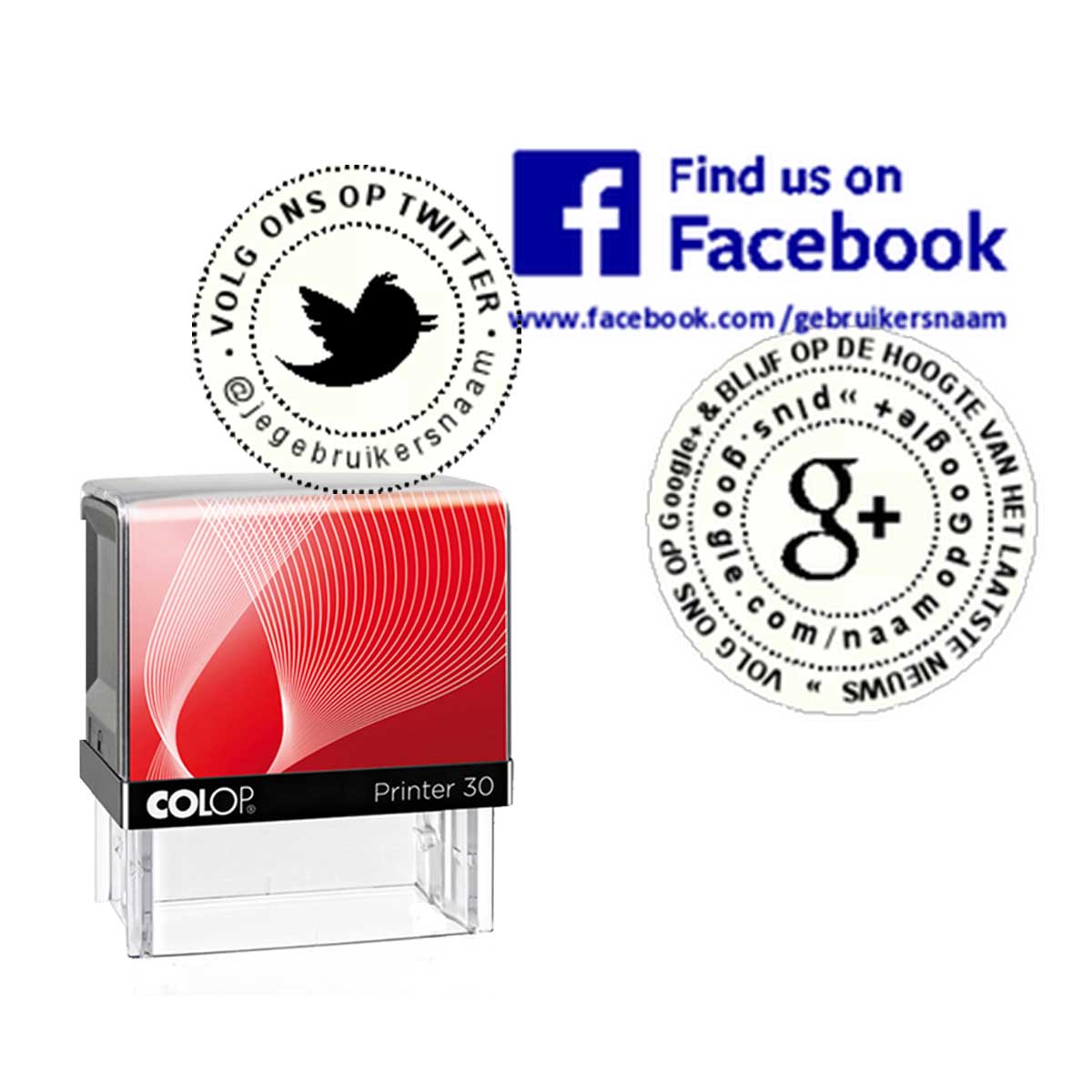 Social media stempel