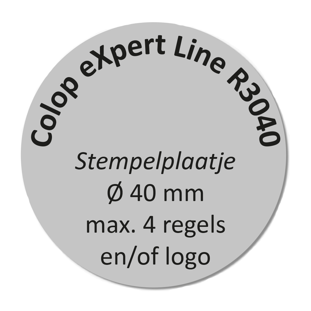 Stempelplaatje Colop eXpert 3040