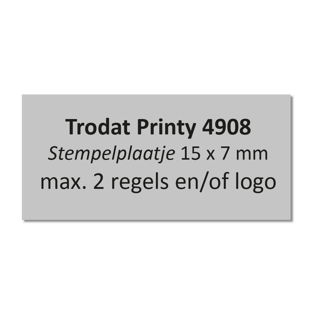 Stempelplaatje Trodat 4908