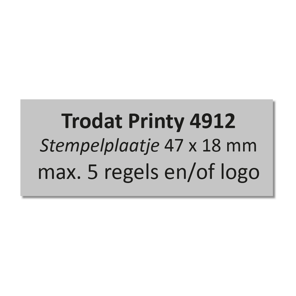 Stempelplaat Trodat Printy 4912