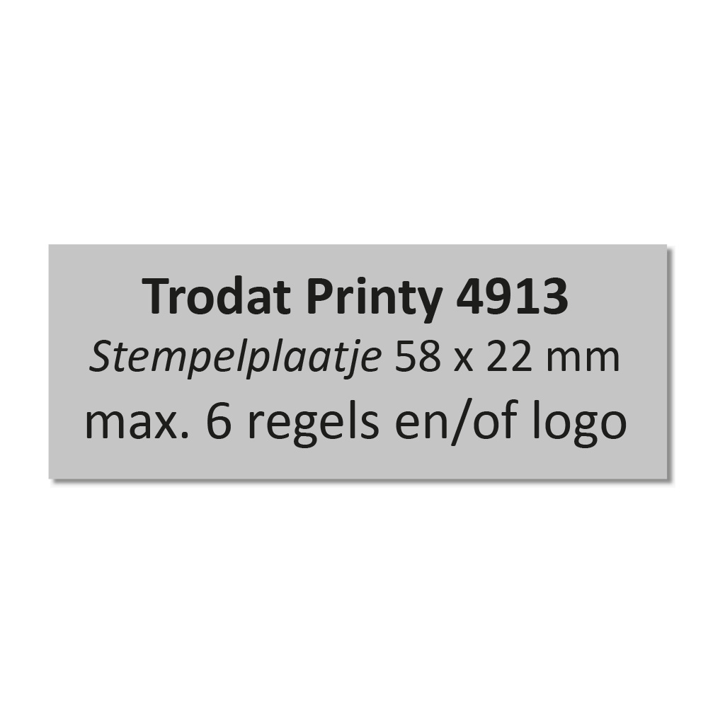 Stempelplaat Trodat Printy 4913