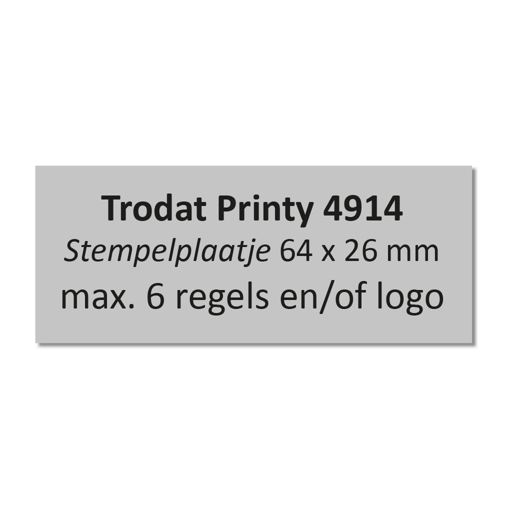Stempelplaat Printy 4914