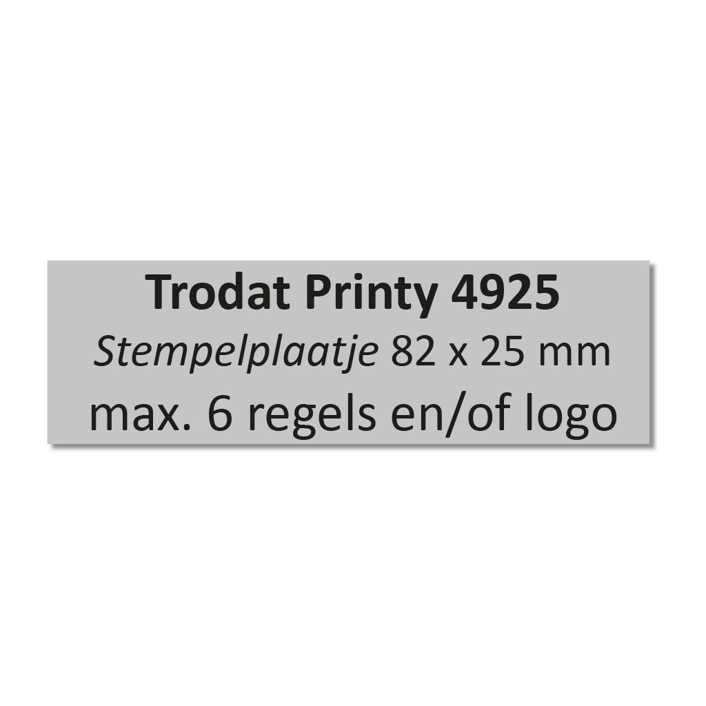 Stempelplaat Trodat Printy 4925