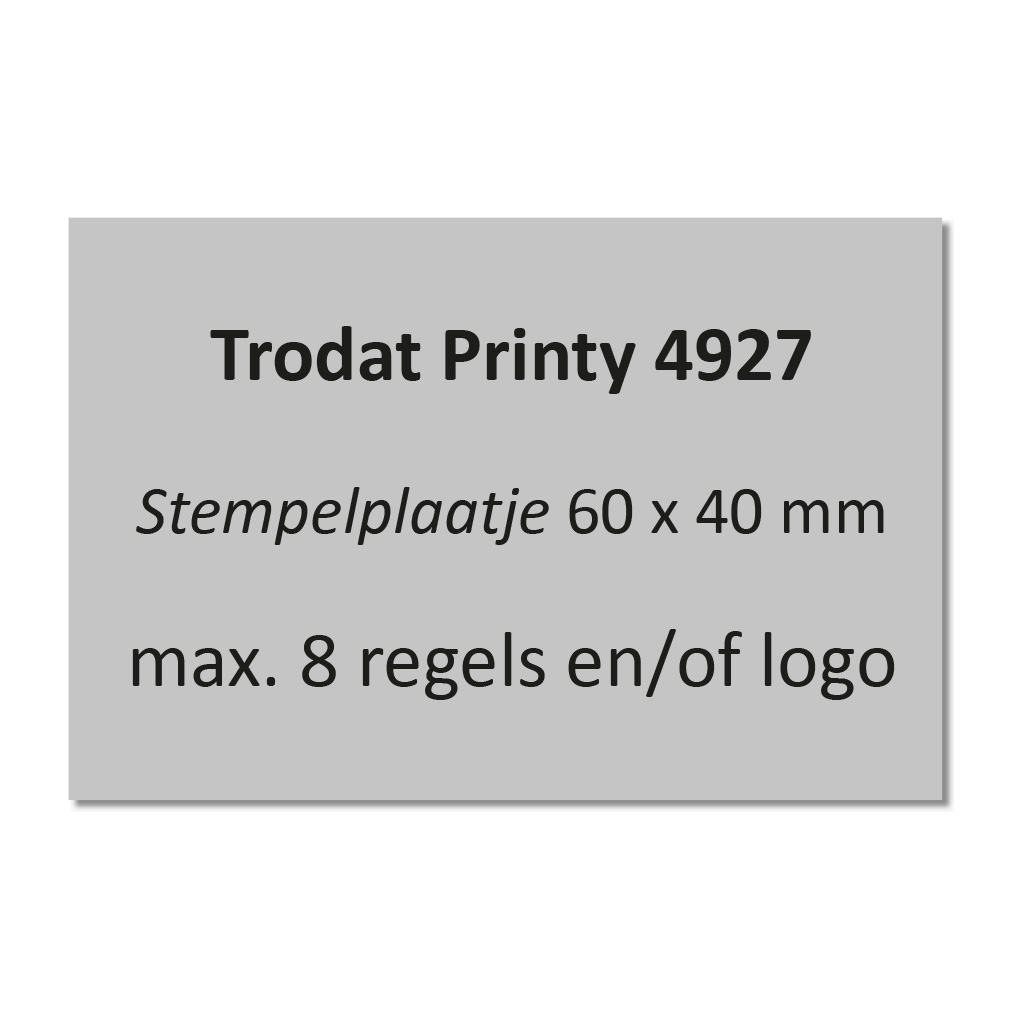 Stempelplaat Trodat Printy 4927
