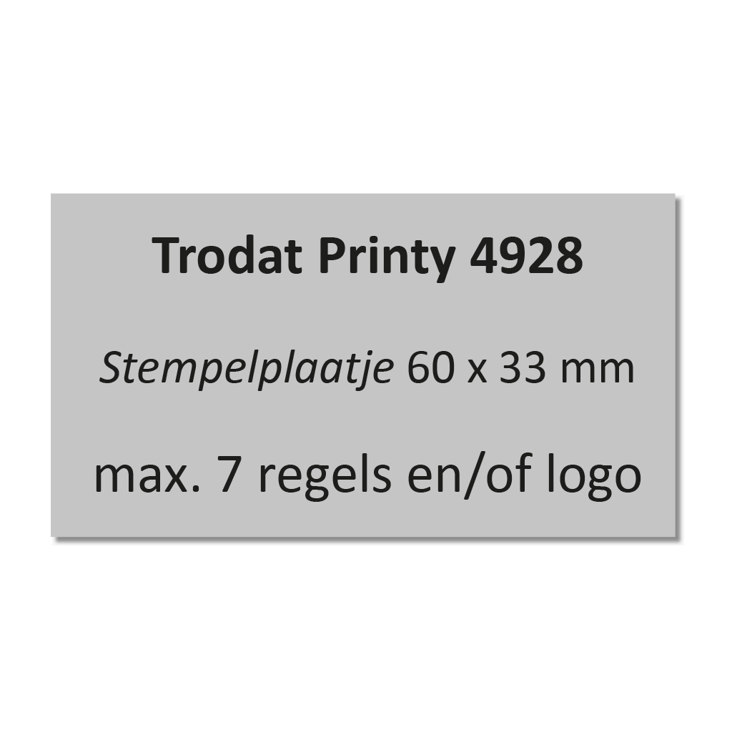 Stempelplaat Trodat Printy 4928