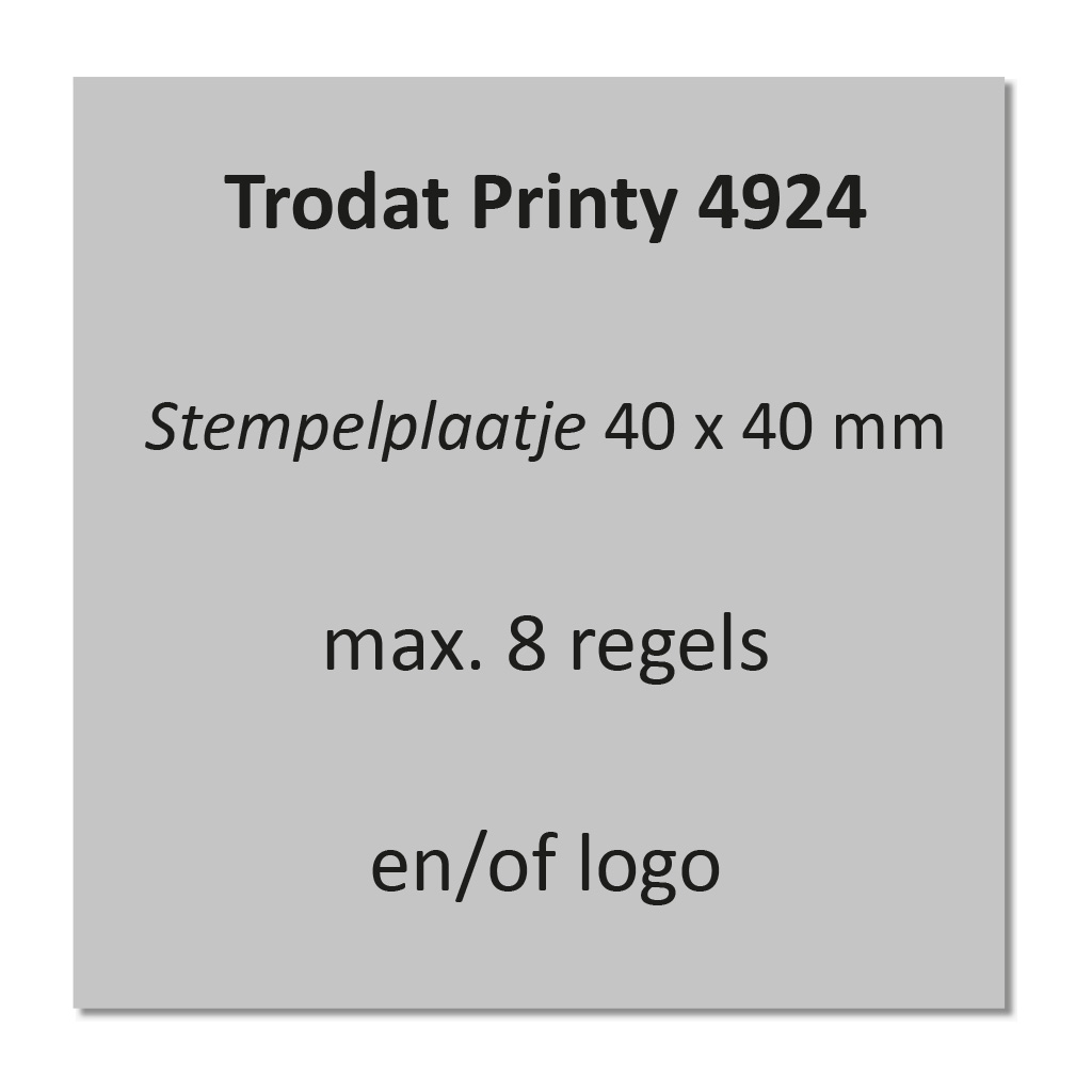Stempelplaat Trodat Printy 4924