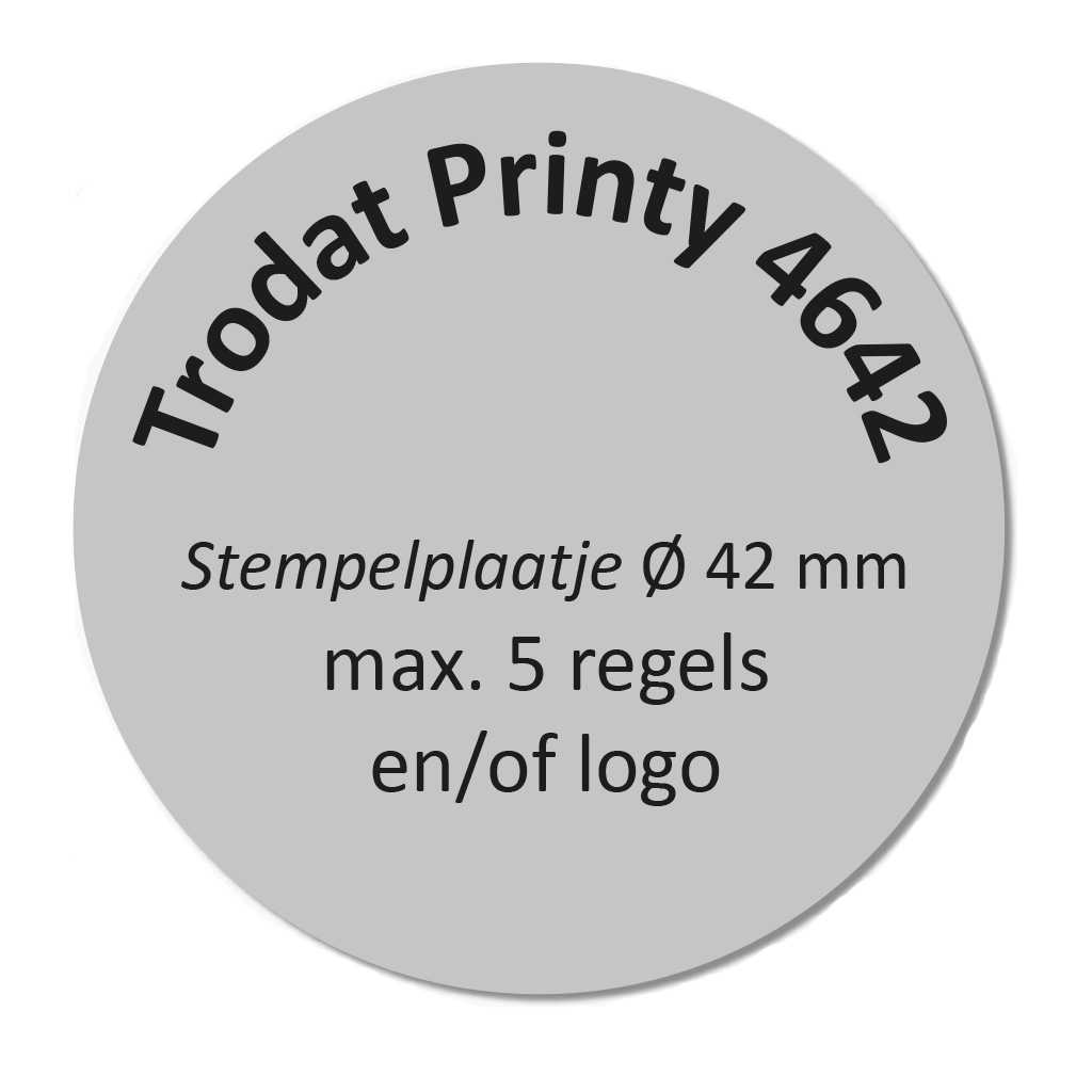 Stempelplaat trodat printy 46042