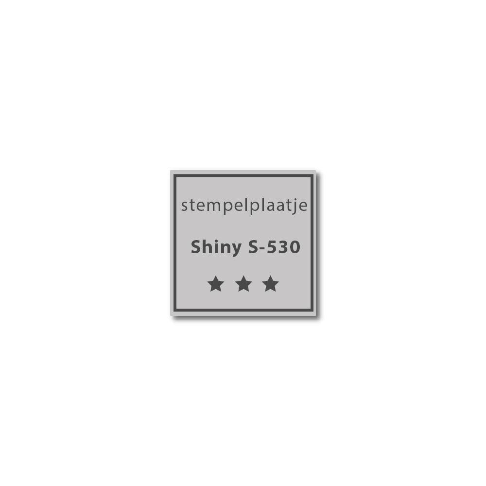 Tekstplaatje Shiny S-530
