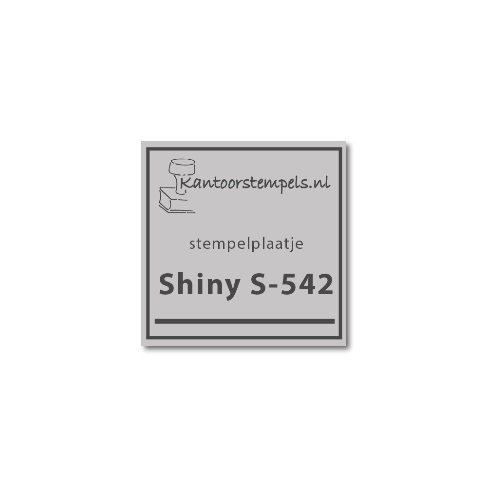 Tekstplaatje Shiny S-542