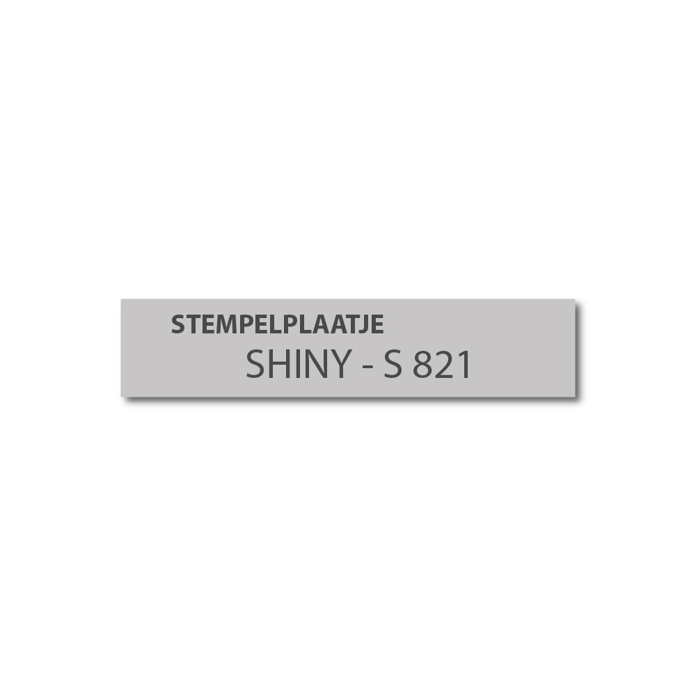 Tekstplaatje Shiny Printer 821