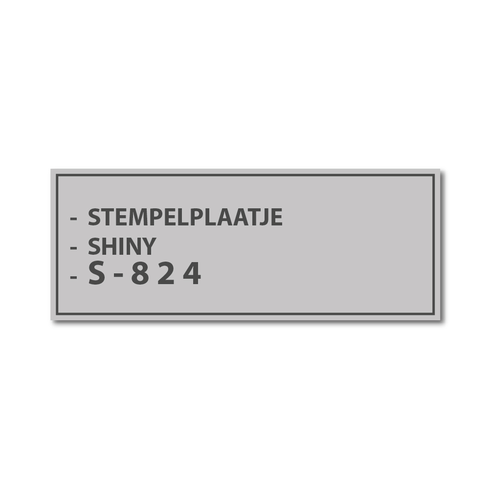 Tekstplaatje Shiny Printer S-824