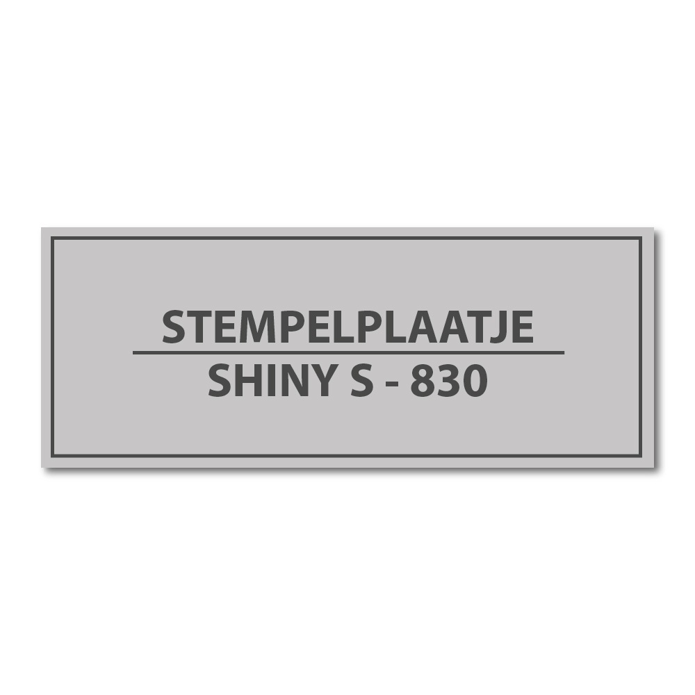 Tekstplaatje Shiny Printer S-830