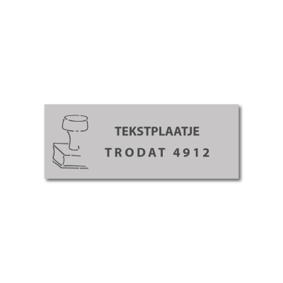 Stempelplaat Trodat Printy 4912