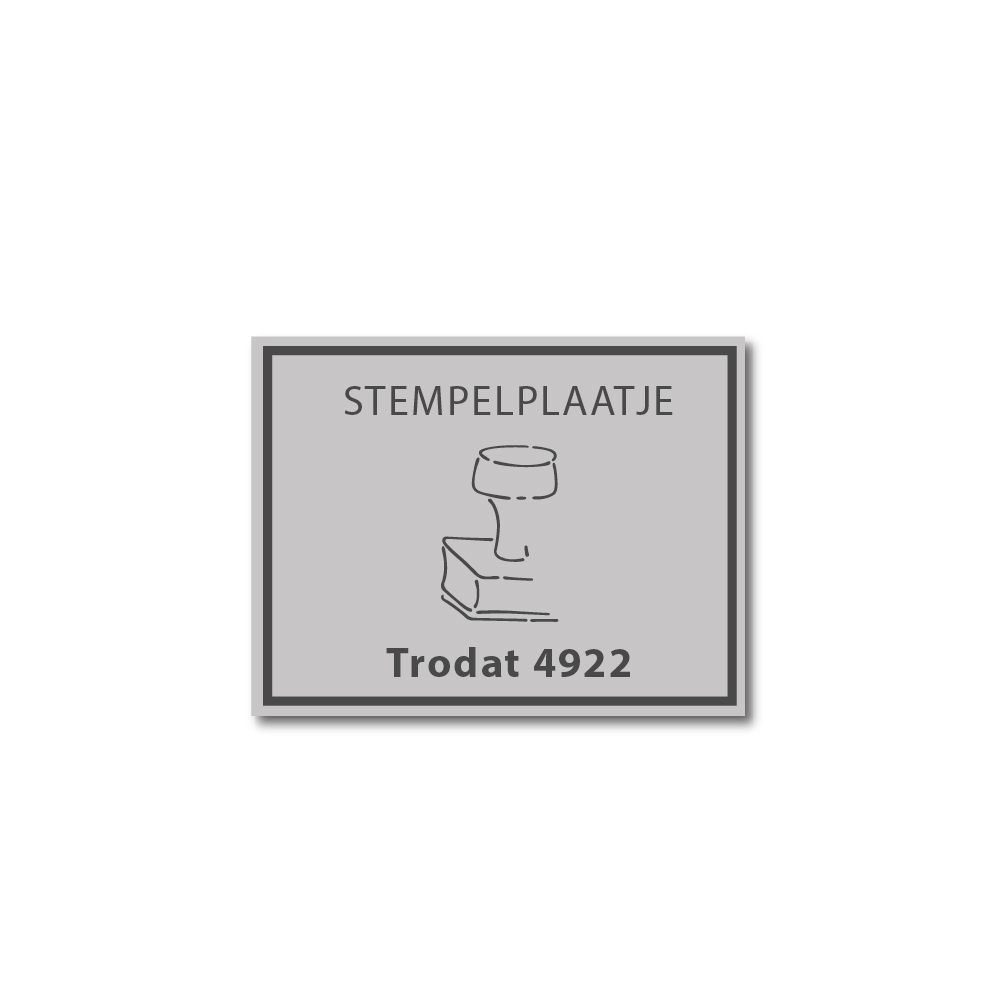 Stempelplaat Trodat Printy 4922