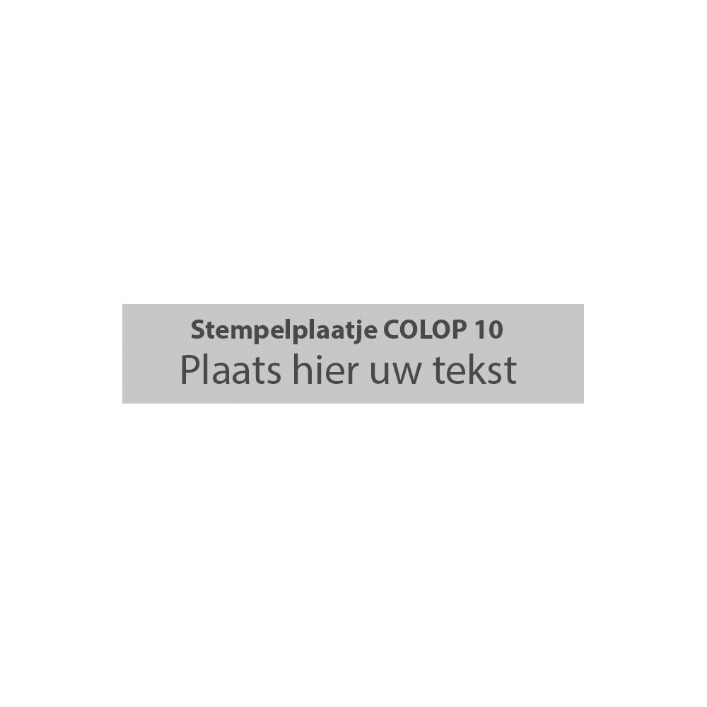 Tekstplaat Colop 10