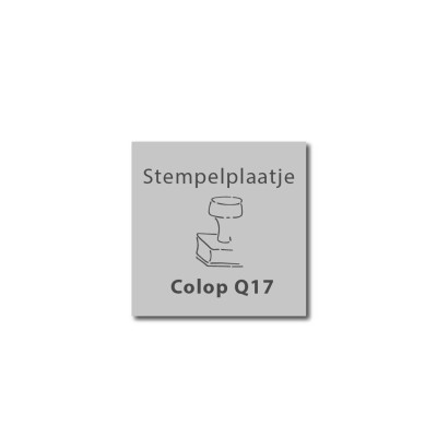 Stempelplaatje Colop Printer Q17 | Kantoorstempels.be