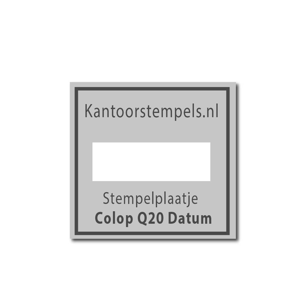 Tekstplaatje Colop Printer Q24 datum | Kantoorstempels.be