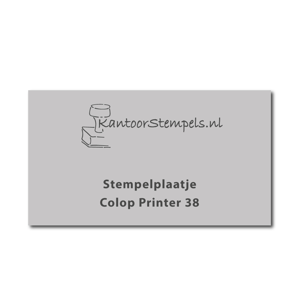 Tekstplaatje Colop Printer 38  | Kantoorstempels.be