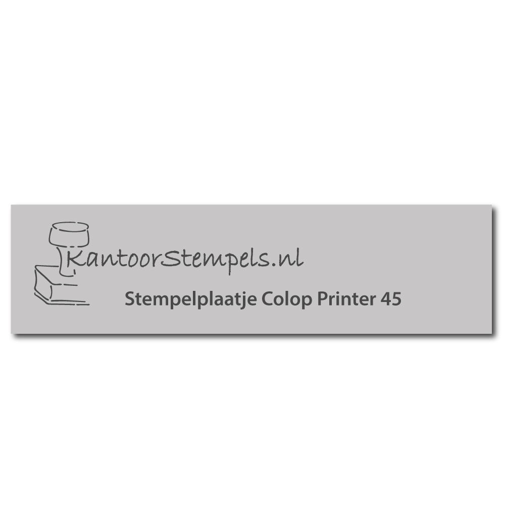 Tekstplaatje Colop Printer 45 | Kantoorstempels.be