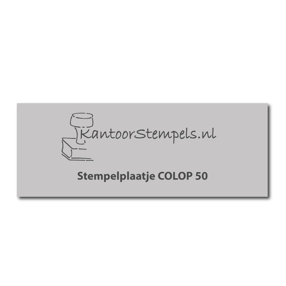 Tekstplaatje Colop Printer 50