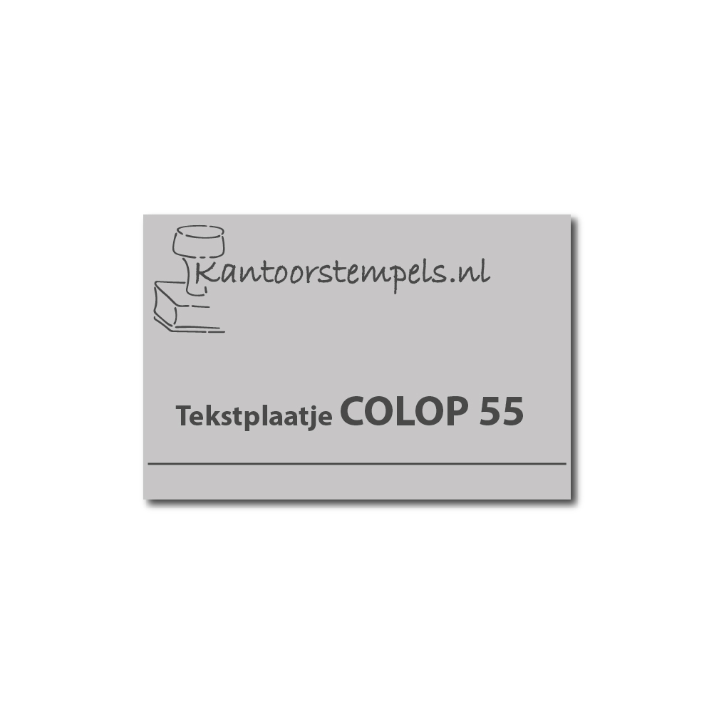 Tekstplaatje Colop Printer 55