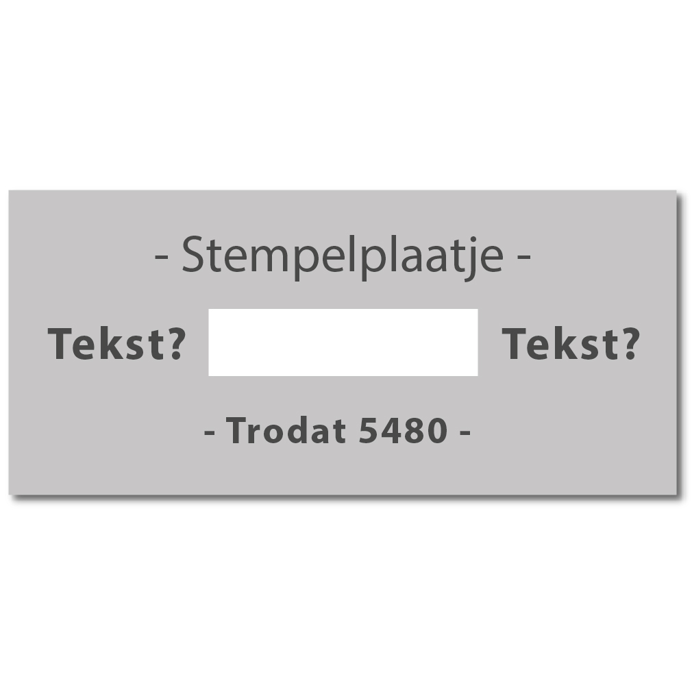 Stempelplaat Trodat Professional 5480 datum