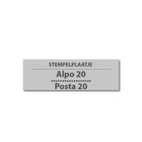 Stempelplaat Alpo 20 / Posta 20 / Justrite 20