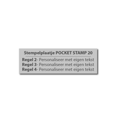 Tekstplaatje Colop Pocket Stempel 20