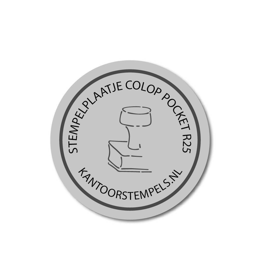 Tekstplaatje Colop Pocket Stempel R25